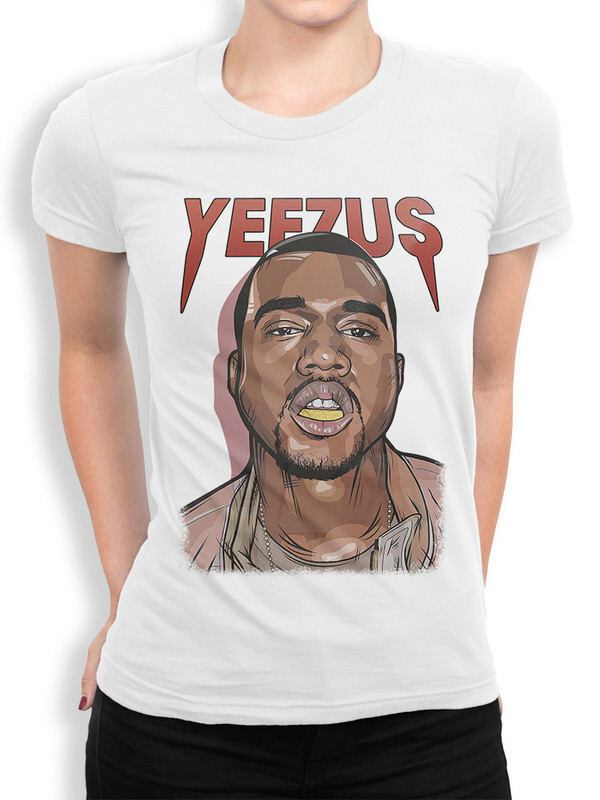 фото Футболка женская design heroes канье уэст - yeezus белая 2xl