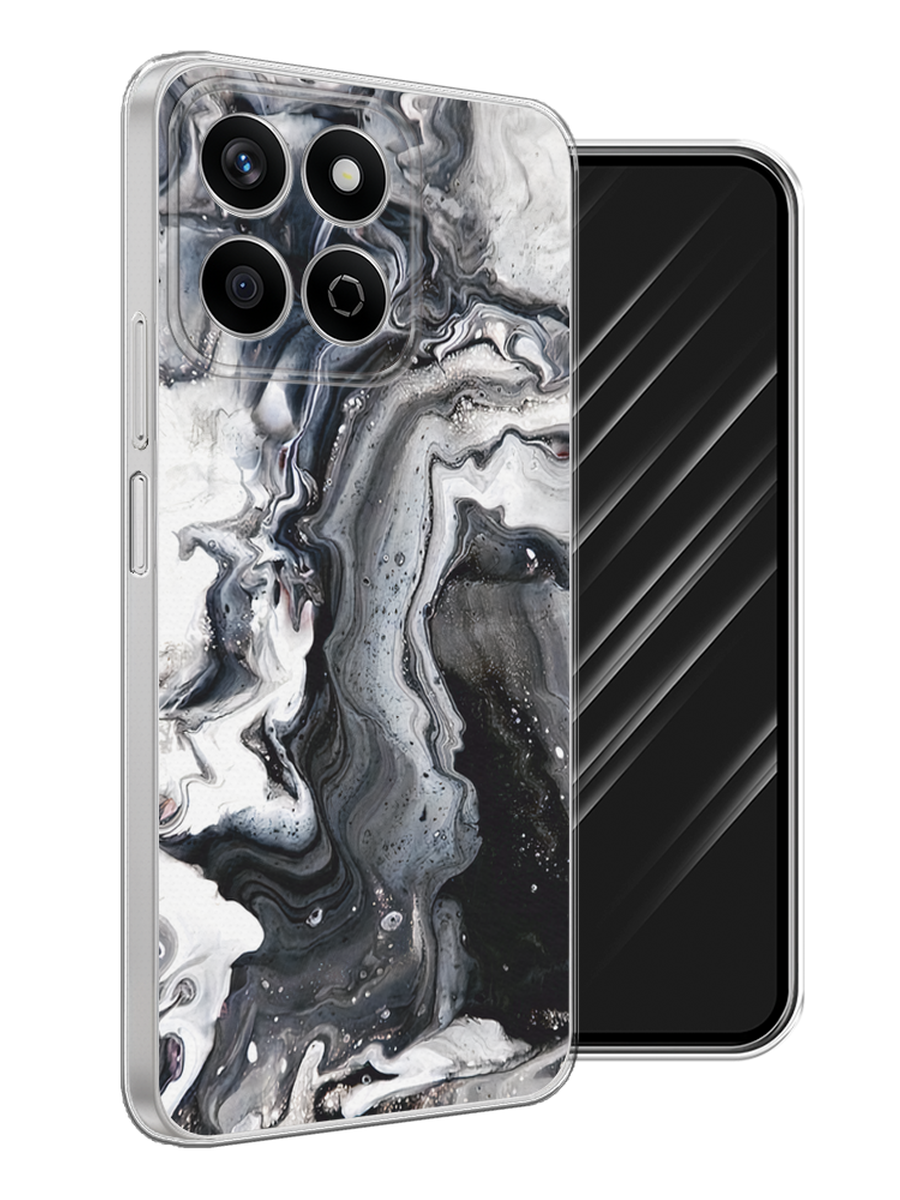 

Чехол Awog на Honor X7c "Бело-черные сложные полосы", Серый;серебристый;белый, 6125250-1