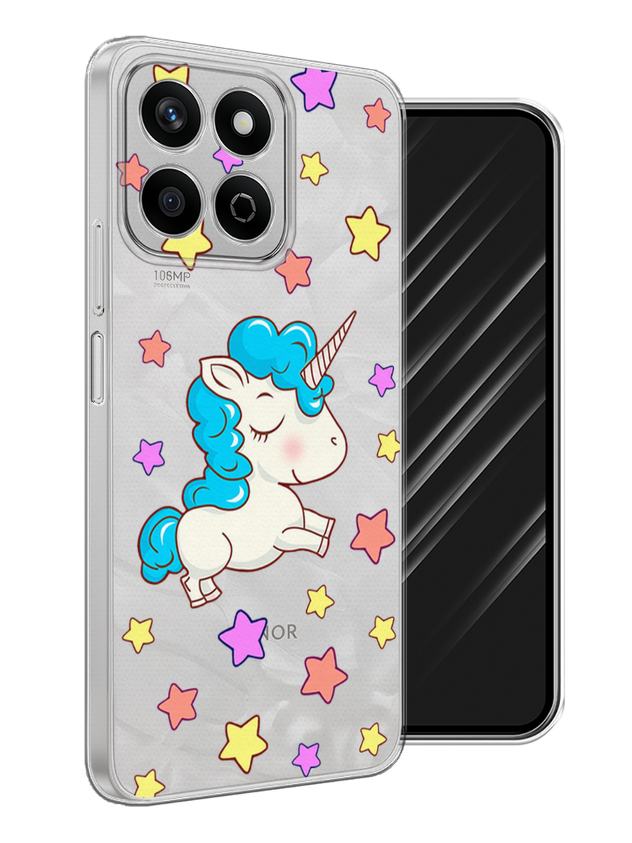

Чехол Awog на Honor X7c "Звездный единорог", Голубой;фиолетовый;желтый, 6125250-1
