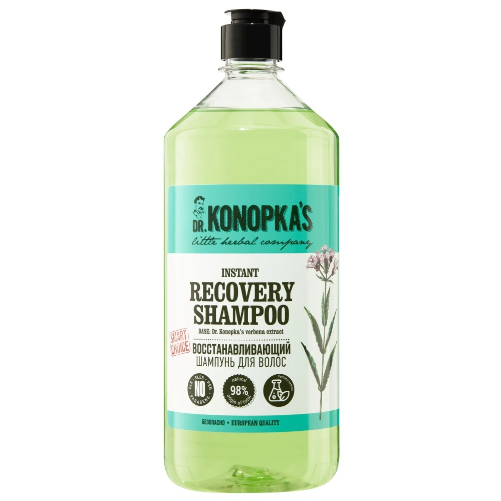 

Шампунь для волос Dr. Konopka's Instant Recovery Shampoo восстанавливающий, 1000 мл