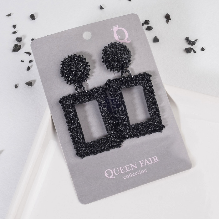 

Серьги подвески из бижутерного сплава Queen Fair металл, Карибы, крупные, металл, Карибы, крупные