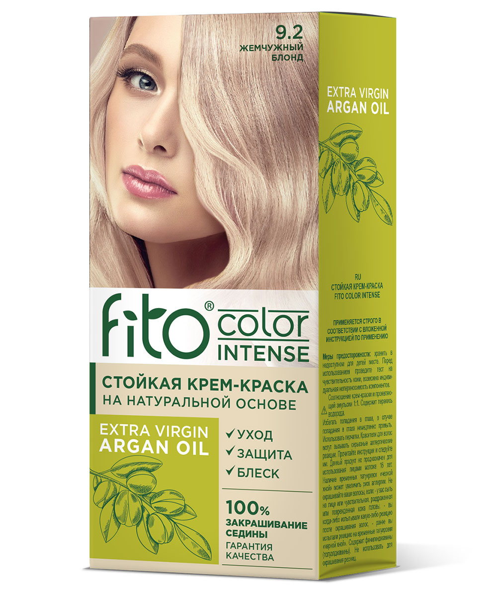 

Крем-краска для волос Fito косметик Fito Color Intense стойкая, 9.2 Жемчужный блонд 115 мл