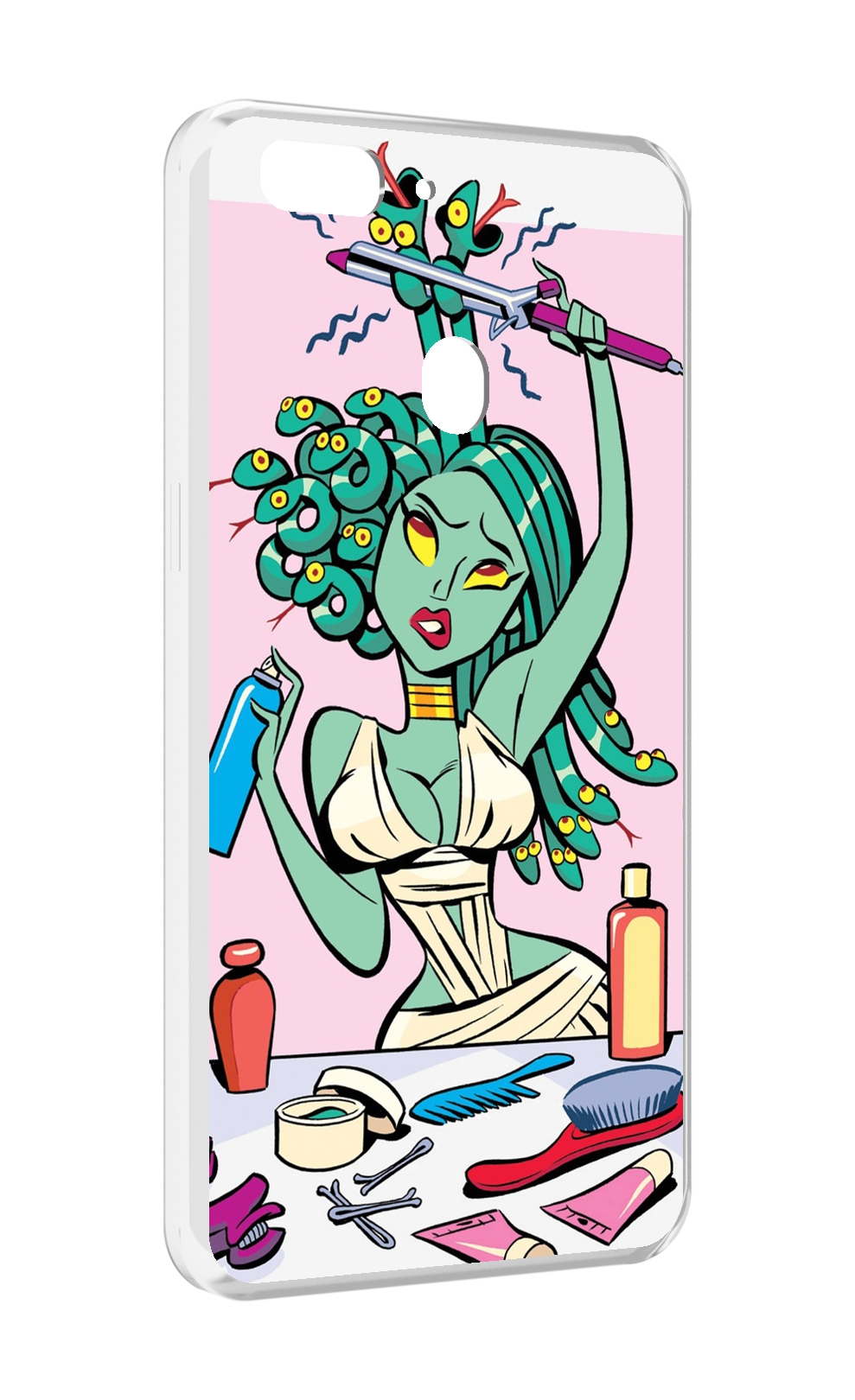 

Чехол MyPads медуза расчесывается женский для Oppo Realme 2, Прозрачный, Tocco