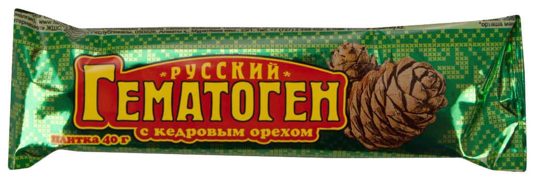 Купить Гематоген Русский кедровый орех 40 г