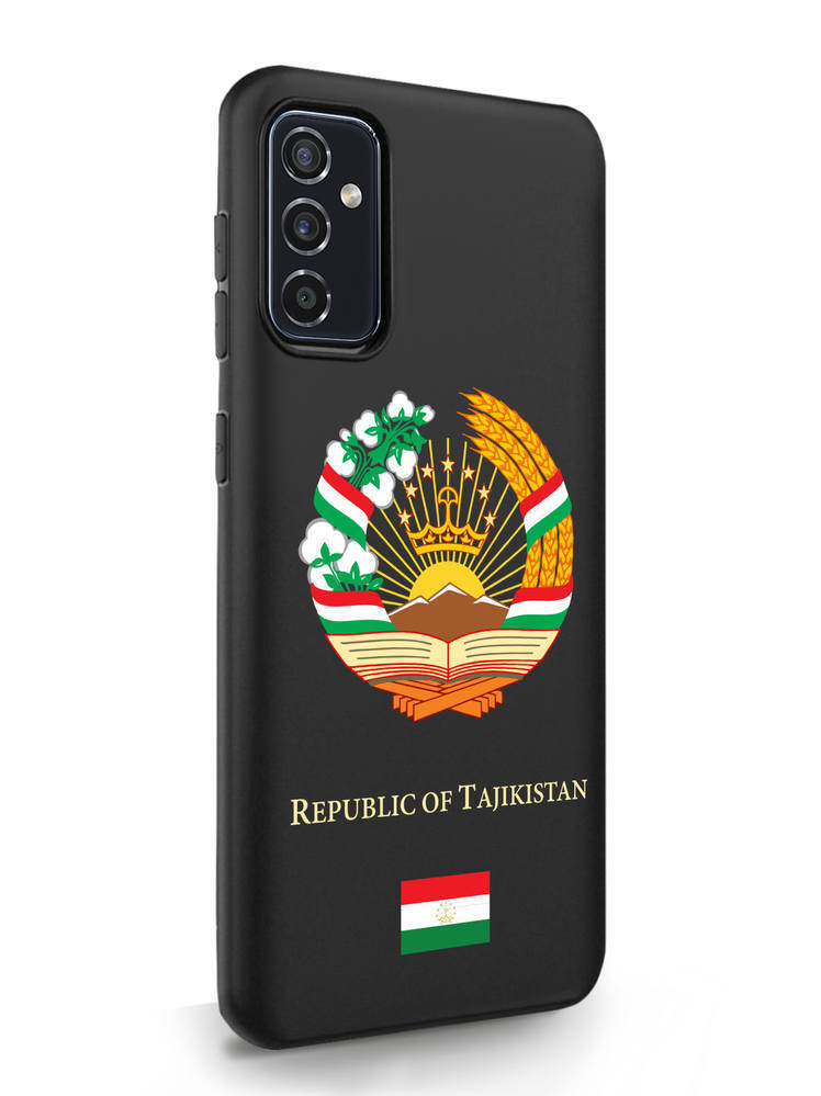 Чехол SignumCase Samsung Galaxy M52 Герб Таджикистана черный
