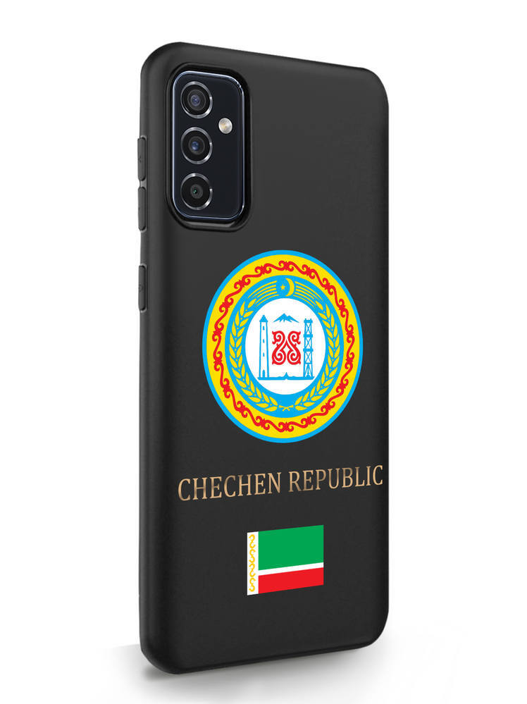

Чехол SignumCase Samsung Galaxy M52 Герб Чечни черный, Samsung Galaxy M52 Герб Чечни