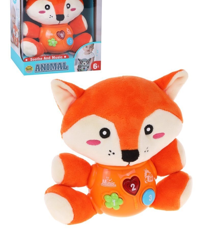 

Наша Игрушка Музыкальная игрушка Лисенок, свет, звук, эл.пит. ААх2 не вх в компл., Музыкальная игрушка Лисенок, свет, звук, эл.пит. ААх2 не вх в компл.
