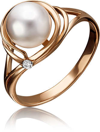 

Кольцо из золота р. 19,5 PLATINA jewelry 01-3559-00-302-1110-31, жемчуг культивированный, 01-3559-00-302-1110-31