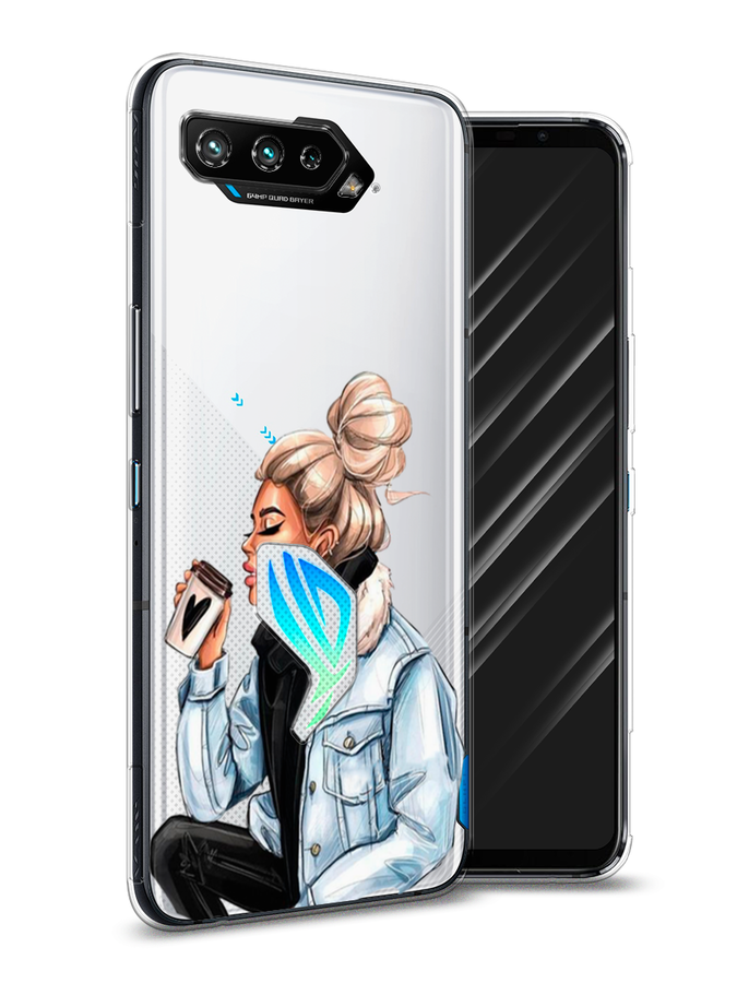 

Чехол Awog на Asus ROG Phone 5S "Cute girl", Коричневый;бежевый, 44550-7