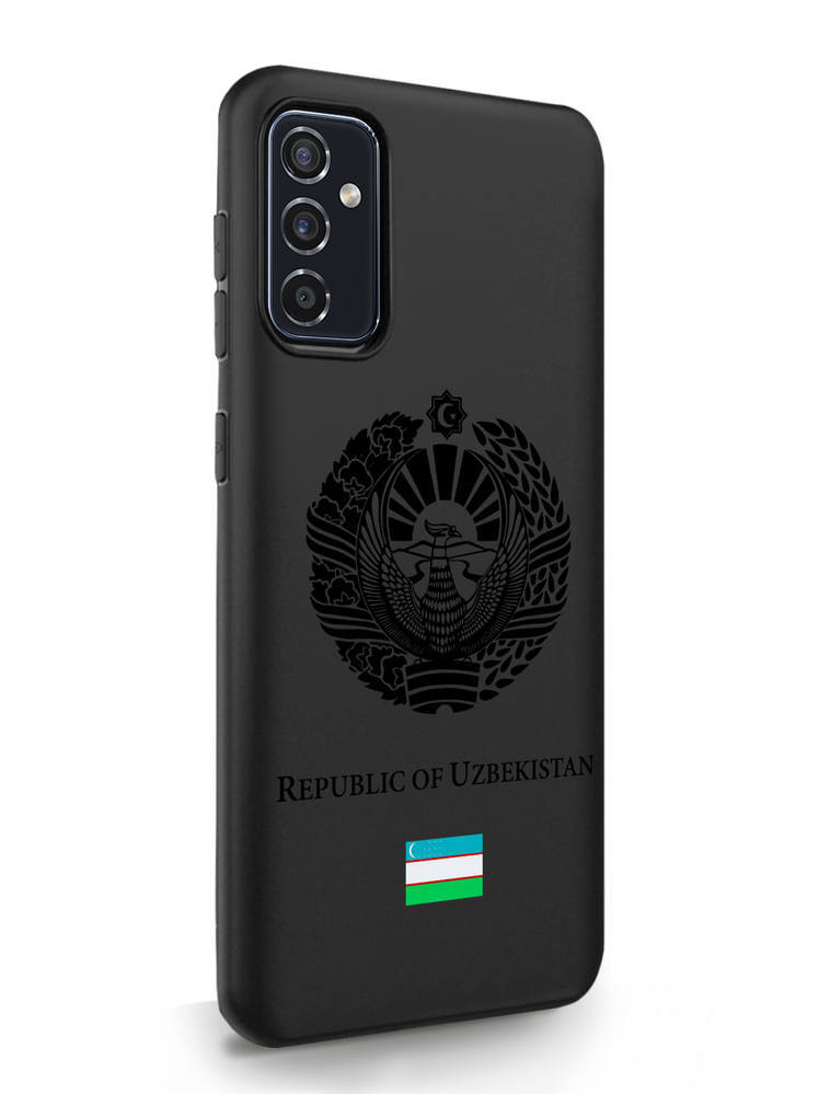 

Чехол SignumCase Samsung Galaxy M52 Черный лаковый Герб Узбекистана черный, Samsung Galaxy M52 Черный лаковый Герб Узбекистана