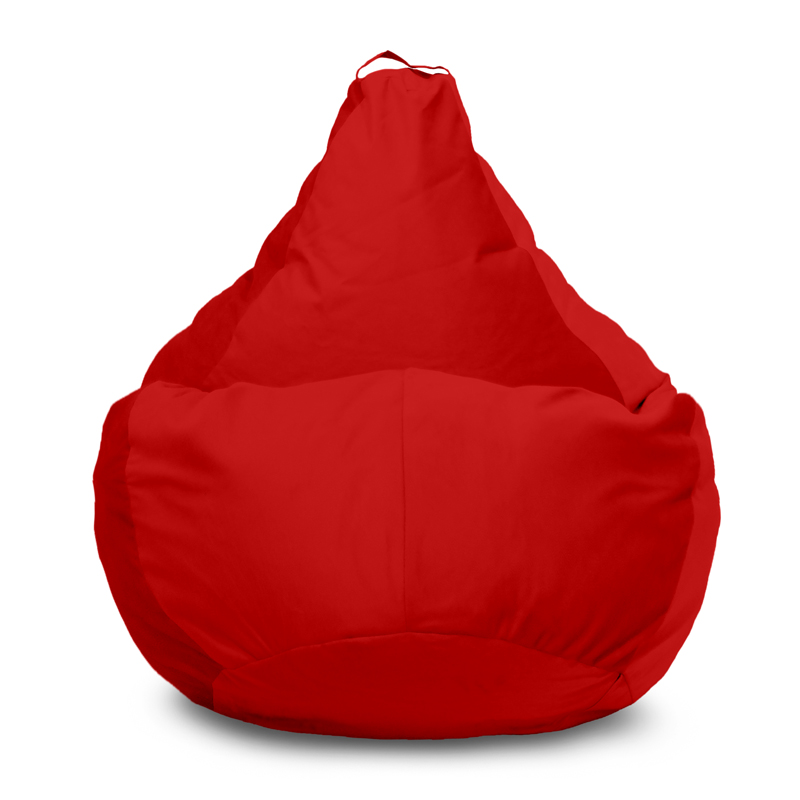 фото Кресло-мешок pufon груша xxxxl, микровелюр, красный