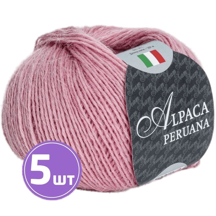 

Пряжа SEAM ALPACA PERUANA (3720), клевер, 5 шт. по 50 г, Розовый