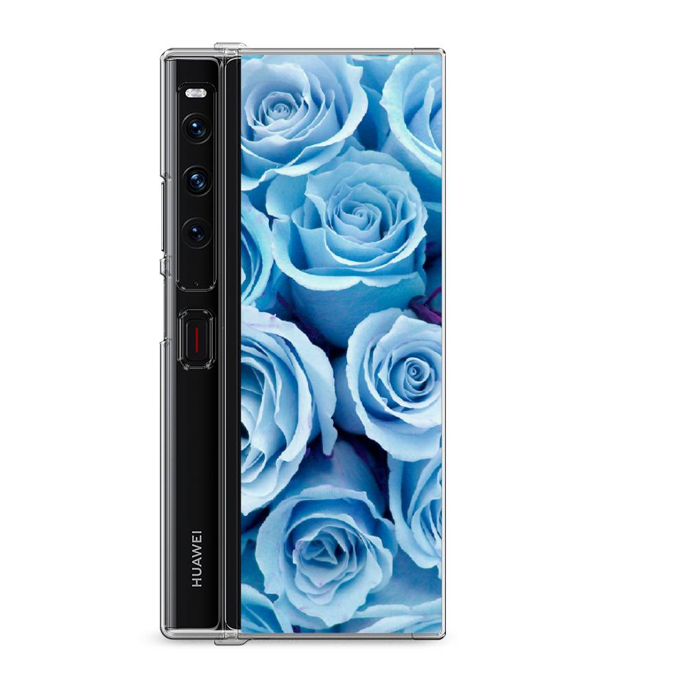 

Силиконовый чехол "Лазурные розы" на Huawei Mate Xs 2 / Хуавеи Мате Xs 2