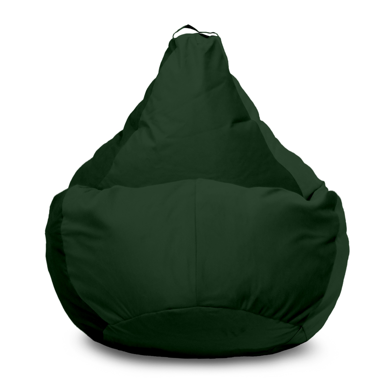 фото Кресло-мешок pufon груша xxxxl, микровелюр, темно-зеленый