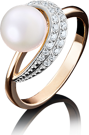 

Кольцо из золота р. 20 PLATINA jewelry 01-4393-00-302-1110-23, жемчуг культивированный, 01-4393-00-302-1110-23