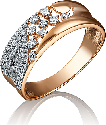 

Кольцо из красного золота р. 20 PLATINA jewelry 01-4661-00-401-1110-32, фианит, 01-4661-00-401-1110-32