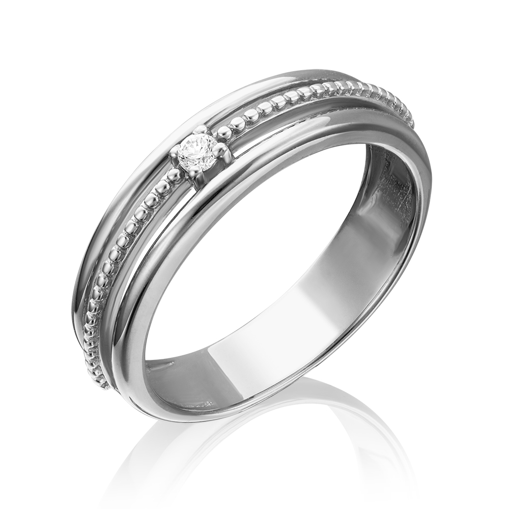 

Кольцо из белого золота р.  PLATINA jewelry 01-4671-00-401-1120-03, фианит, 01-4671-00-401-1120-03