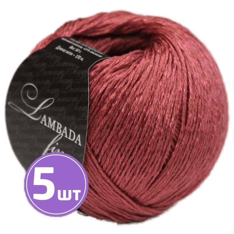 

Пряжа SEAM LAMBADA fine (19), темный коралл, 5 шт. по 50 г, Коралловый