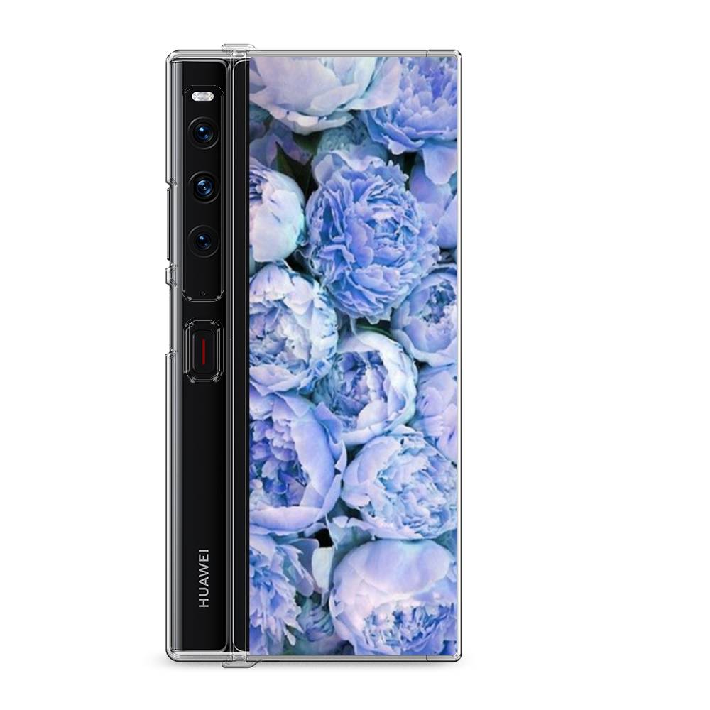 

Силиконовый чехол "Пионы голубые" на Huawei Mate Xs 2 / Хуавеи Мате Xs 2