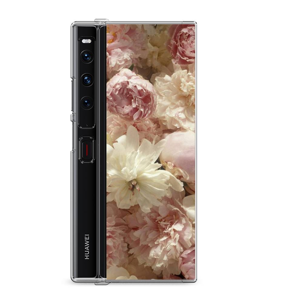 

Силиконовый чехол "Пионы светлые" на Huawei Mate Xs 2 / Хуавеи Мате Xs 2