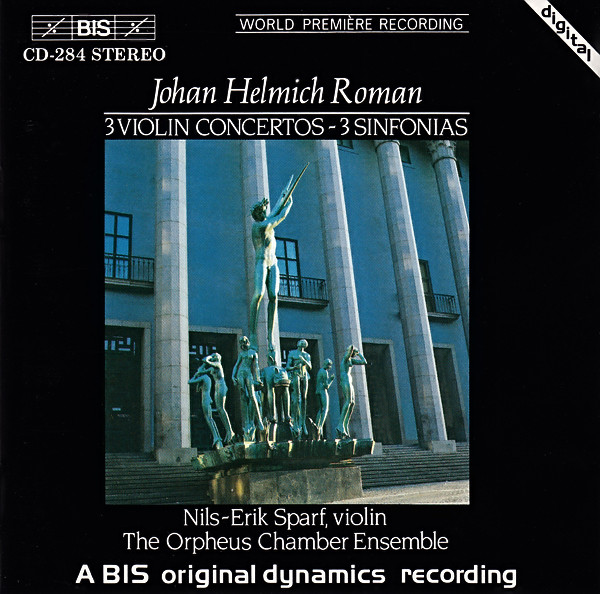 Roman - 3 Violin Concertos / Nils-Erik Sparf, Orfeus Kammarorkester (1 CD)