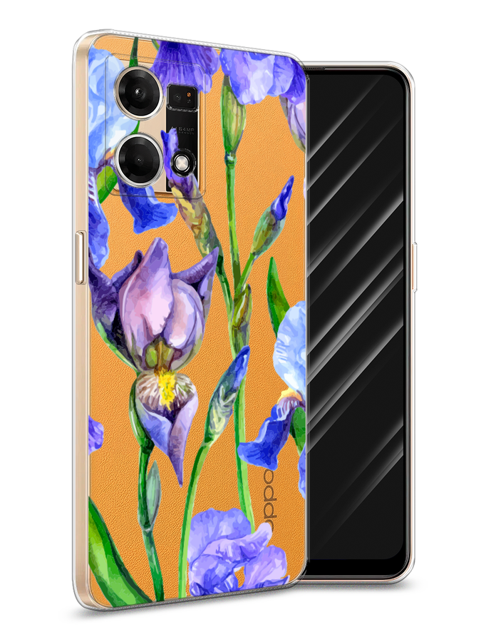 

Чехол Awog на Oppo Reno 7 4G/8 4G "Рыжий кот в венке", Разноцветный