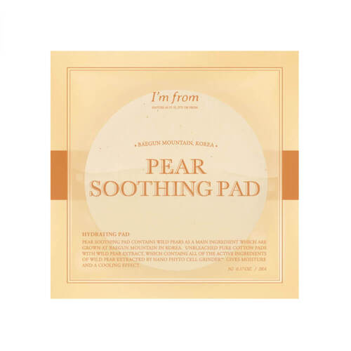 фото Пэды-тонер i'm from с эффектом охлаждения для раздраженной кожи - pear soothing pad, 2 шт nobrand