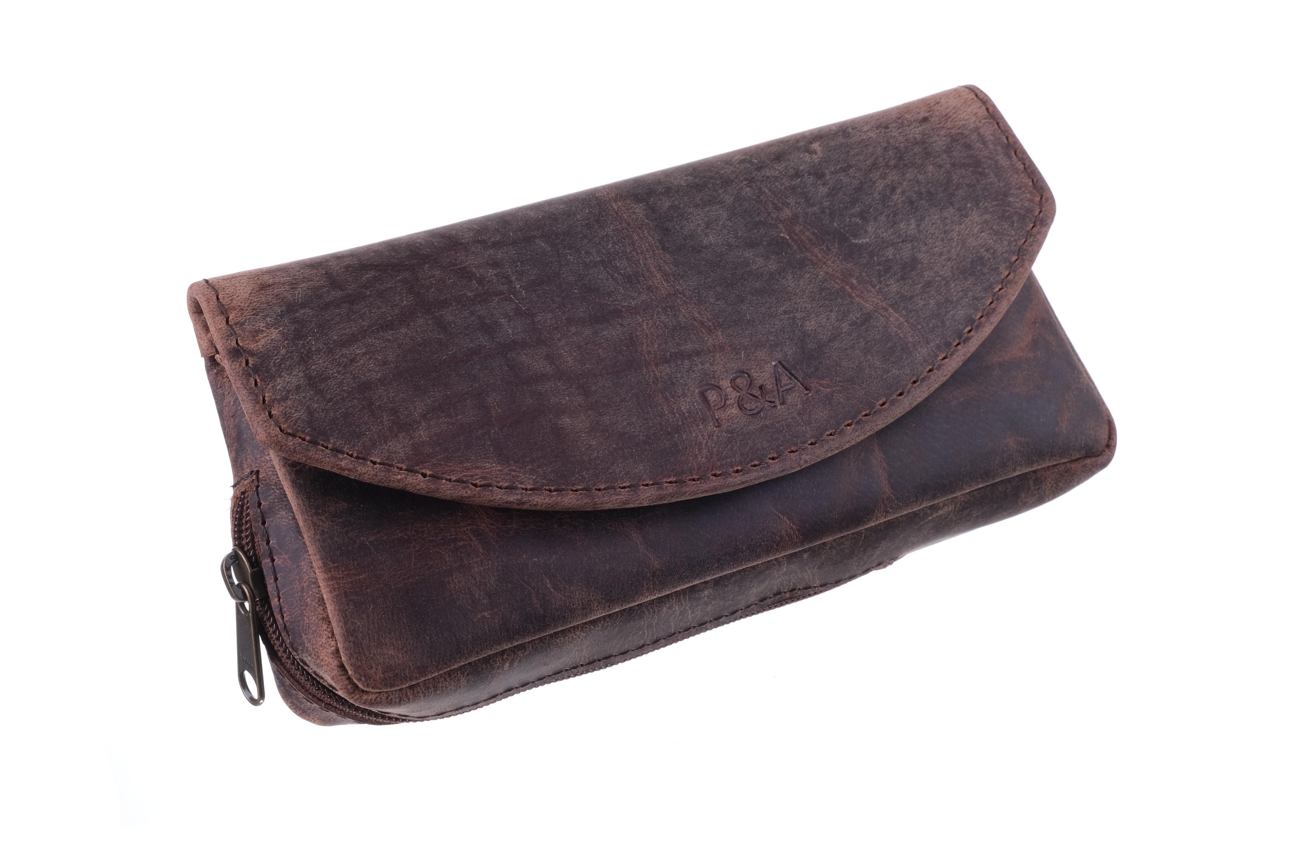 

Сумка для трубки мужская P&A P315-Buffalo темно-коричневая, Коричневый, P315-Buffalo