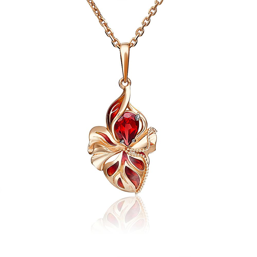 

Кулон из красного золота PLATINA jewelry 03-2854-00-204-1110-57, гранат, 03-2854-00-204-1110-57