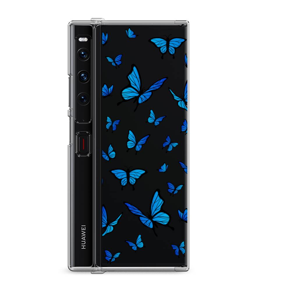 

Силиконовый чехол "Синие бабочки" на Huawei Mate Xs 2 / Хуавеи Мате Xs 2