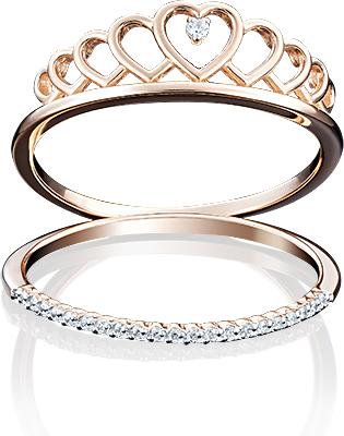 

Кольцо из красного золота р. 19,5 PLATINA jewelry 01-4774-00-401-1110-23, фианит, 01-4774-00-401-1110-23