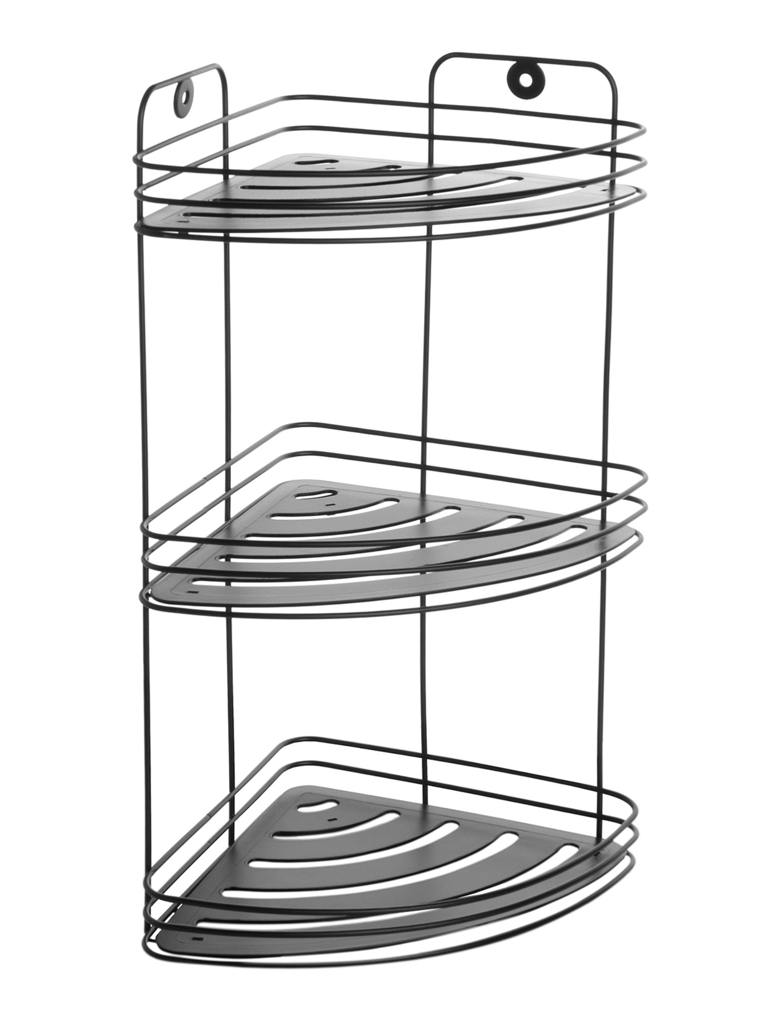 Полка для ванной комнаты Rosenberg Black W7256 угловая 3-х ярусная