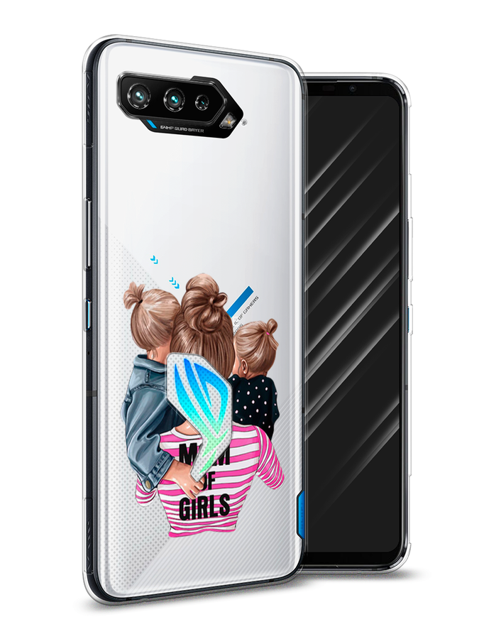 

Чехол Awog на Asus ROG Phone 5S "Mom of Girls", Синий;розовый;черный, 44550-6