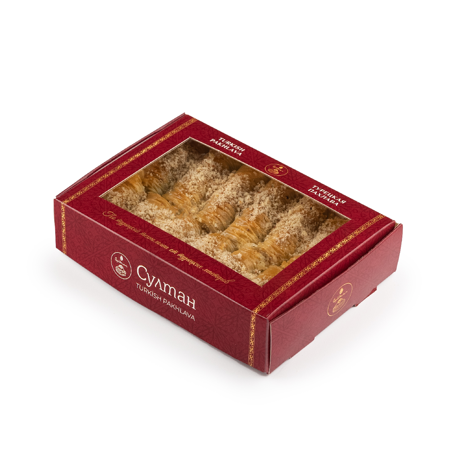 

Турецкая пахлава Бурма с фундуком Пахлава Султан новая 500 г, BOXBurmesehazelnuts500