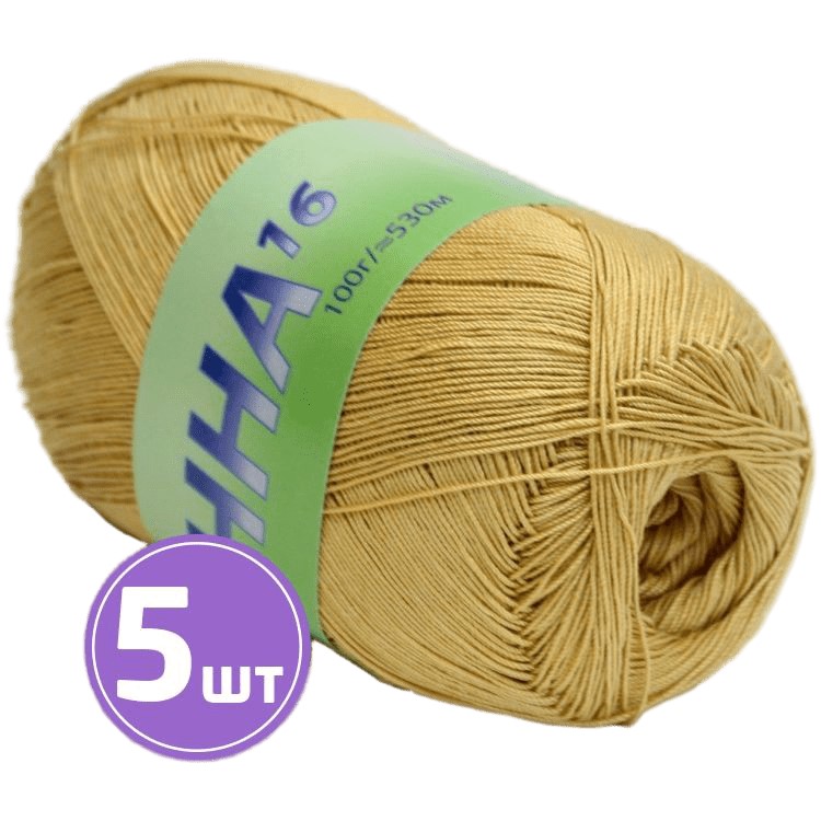 

Пряжа SEAM АННА 16 (304), золото, 5 шт. по 100 г