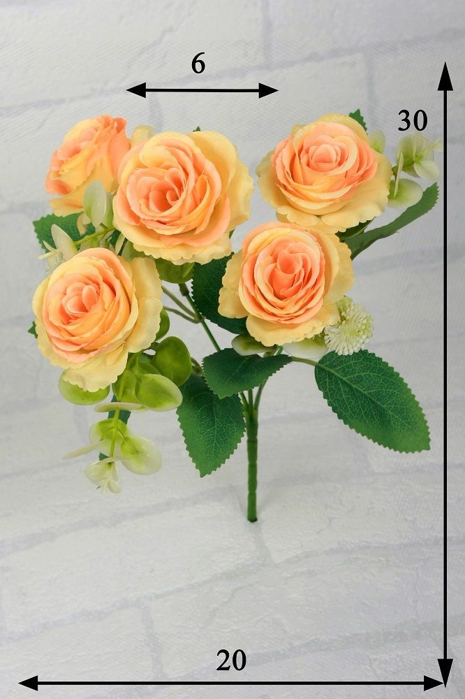 

Искусственные Розы ( букет), Зеленый;бежевый, В-57-00-3