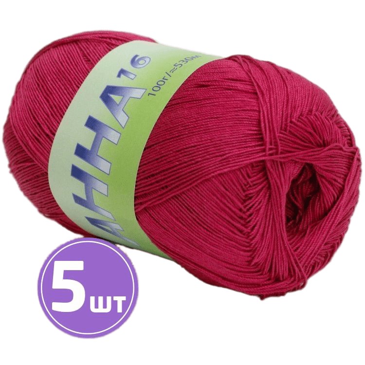 

Пряжа SEAM АННА 16 (319), розмарин, 5 шт. по 100 г, Розовый