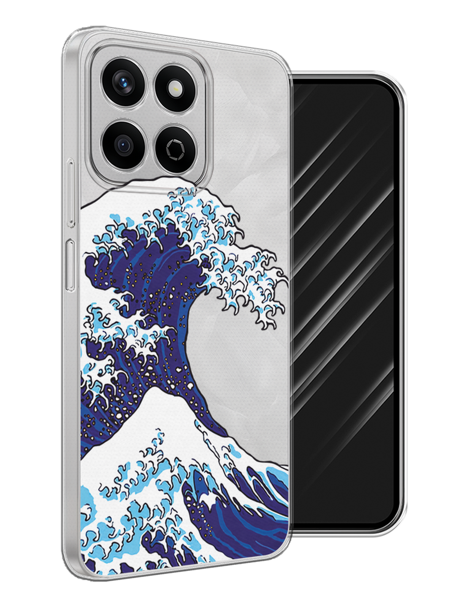 

Чехол Awog на Honor X7c "Волна в Канагаве", Синий;белый, 6125250-1