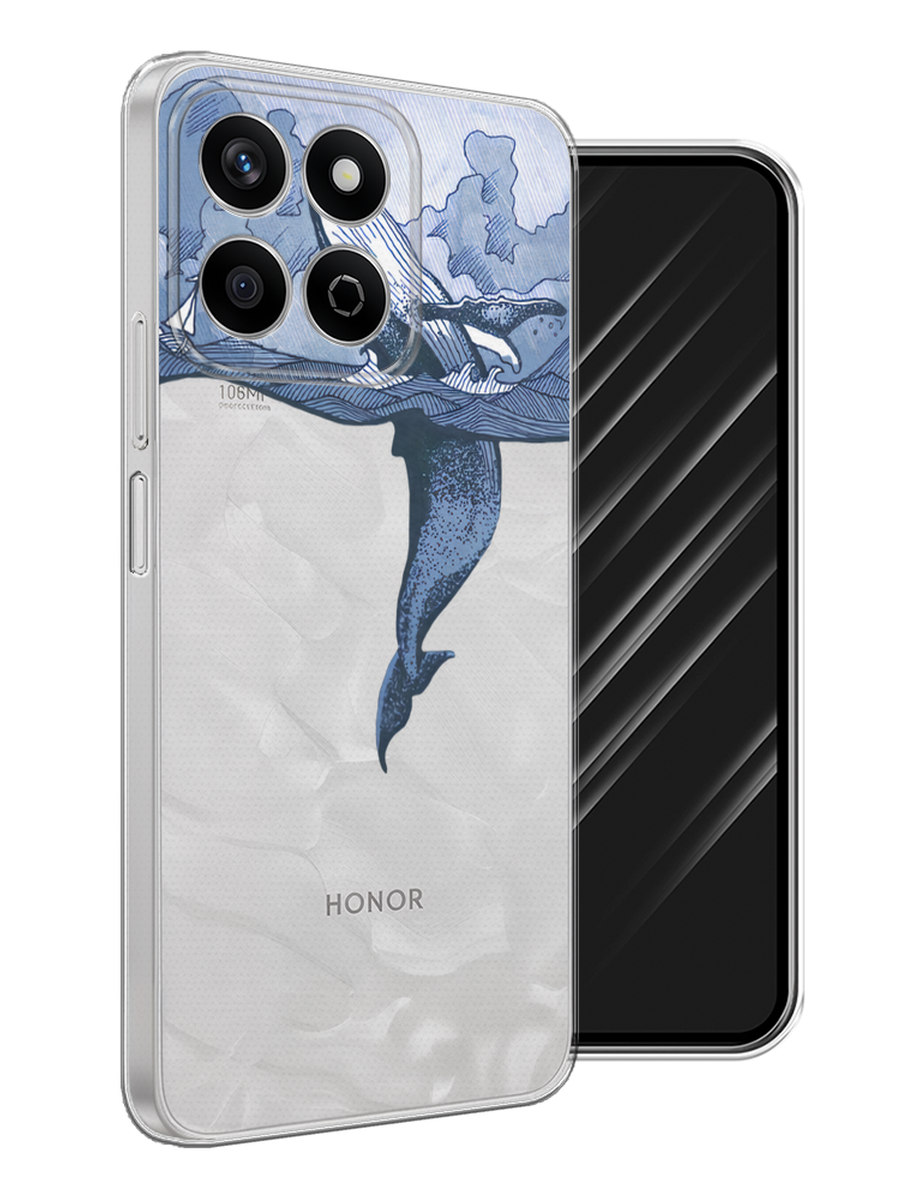 

Чехол Awog на Honor X7c "Два измерения", Голубой;черный;прозрачный, 6125250-1