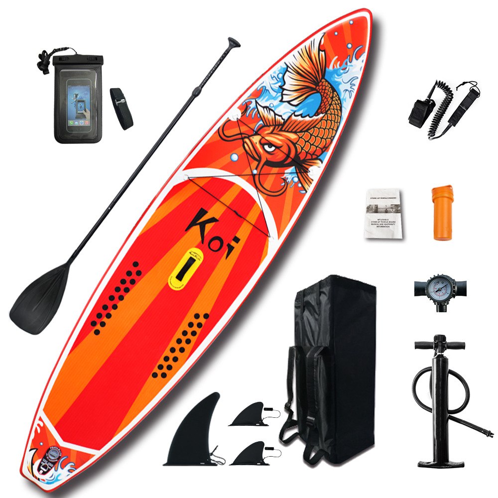 

SUP-борд FunWater Koi 335x84x15 см red, Красный;белый;голубой, Koi