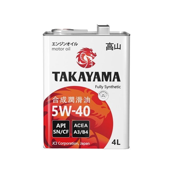 фото Моторное масло takayama takayama 5w-40 4 л (ж/б)