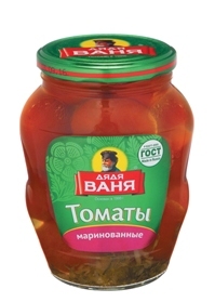 

Томаты маринованные красные,бурые 680гр