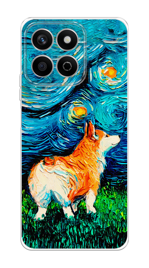 

Чехол на Honor X7c Корги звёздная ночь, Коричневый;белый;зеленый, 6125250-1