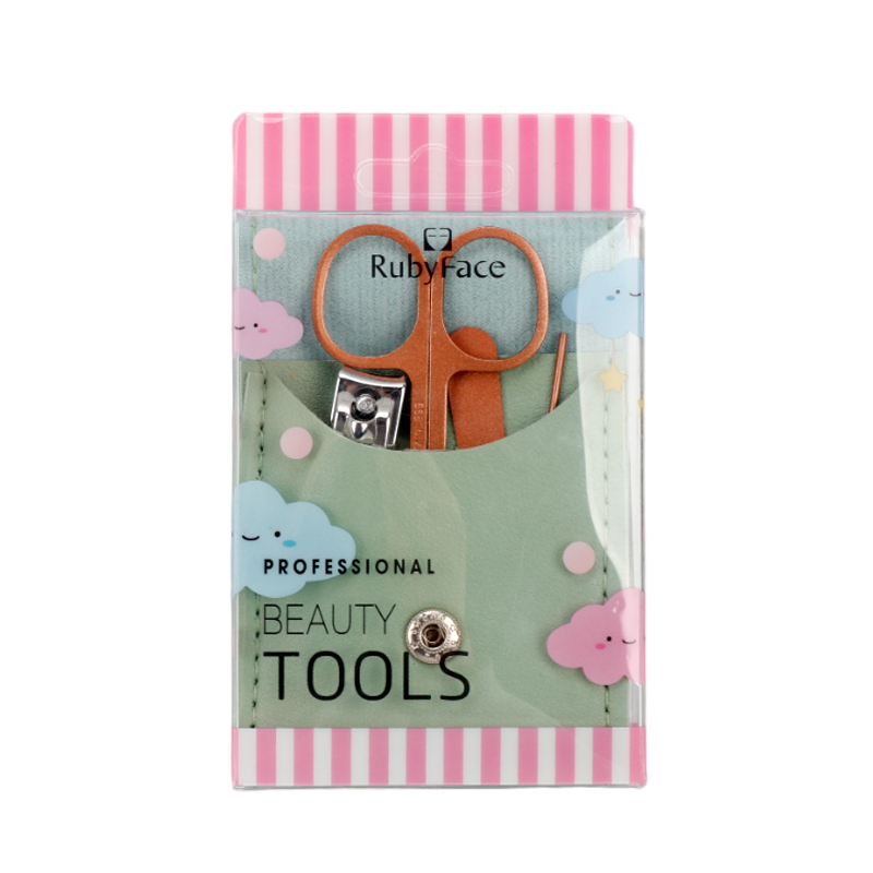 Маникюрный набор Accessories Ruby Face Beauty tools PLL0231 4 предмета