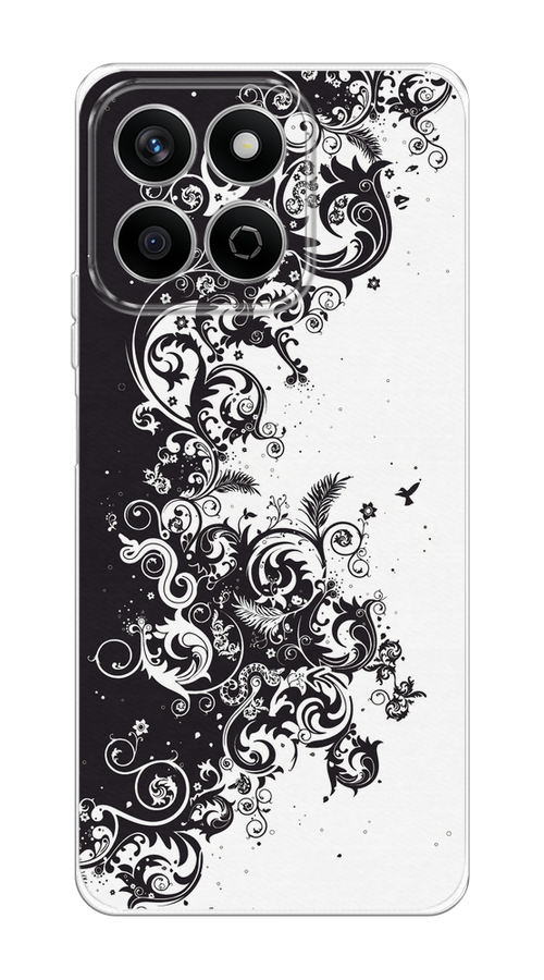 

Чехол на Honor X7c Черно белый узор, Белый;черный;серый, 6125250-1