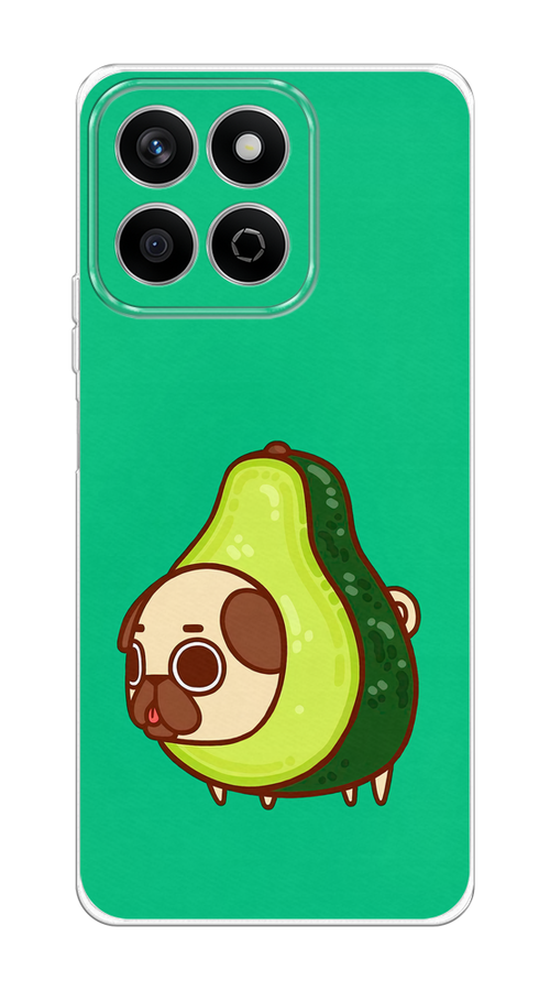 

Чехол на Honor X7c Мопс авокадик, Зеленый, 6125250-1