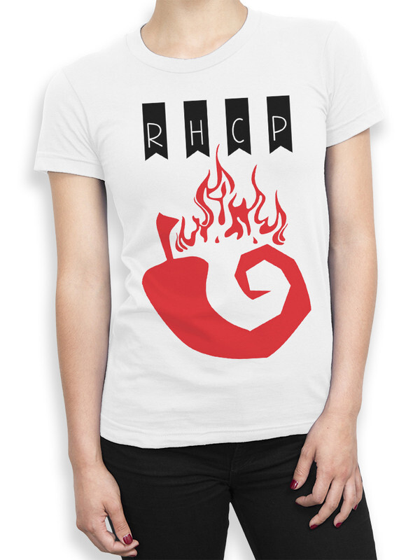 фото Футболка женская design heroes группа red hot chili peppers белая 2xl