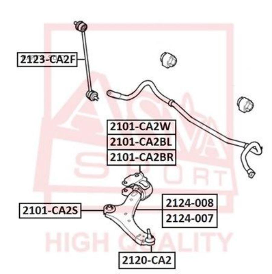 

Тяга стабилизатора ASVA 2123CA2F