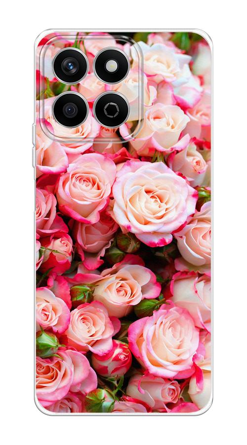

Чехол на Honor X7c Много роз, Розовый, 6125250-1