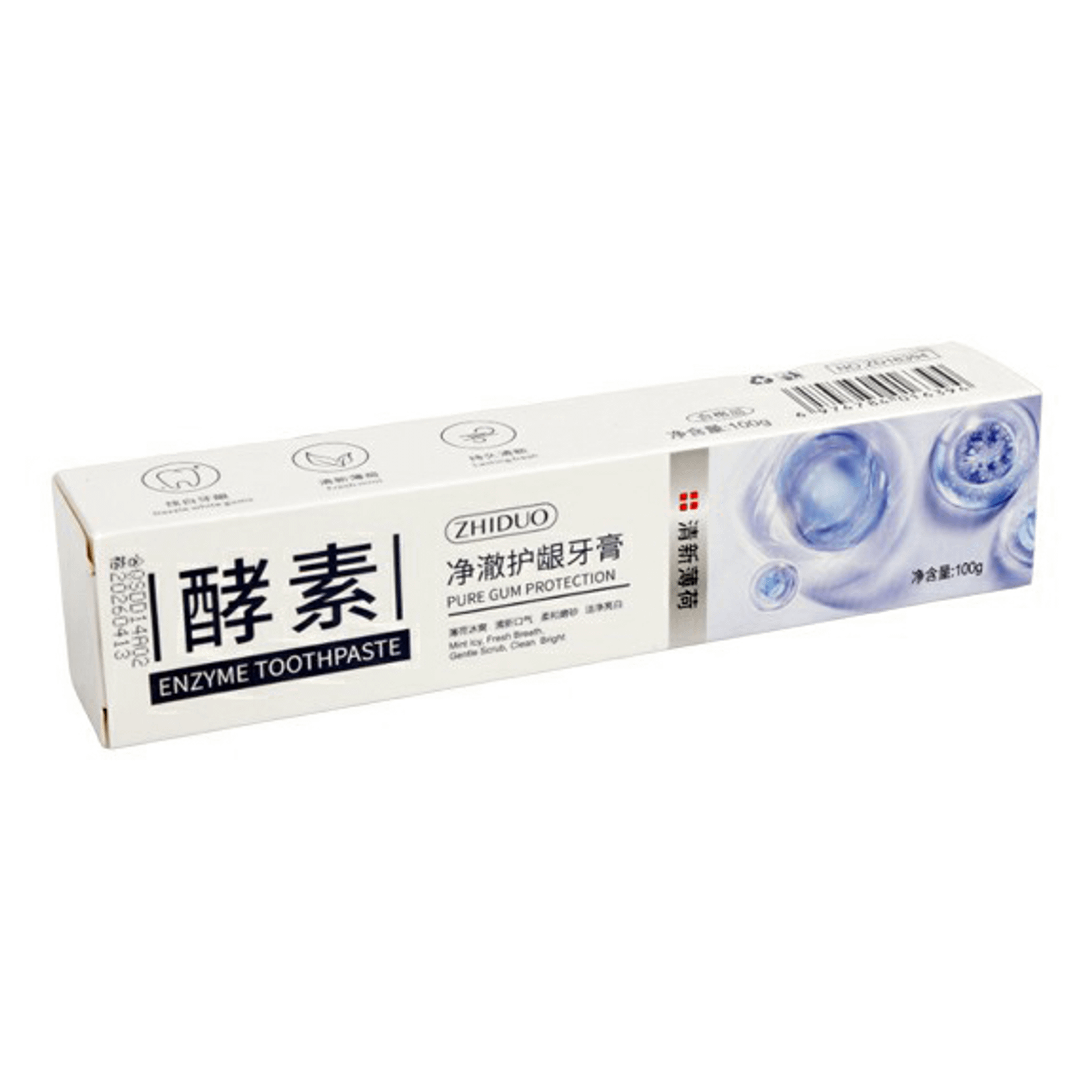 Зубная паста Zhiduo Enzyme Pure Gum Protection Toothpaste с экстрактом мяты 100 г